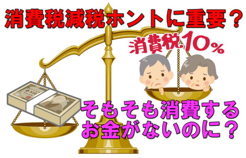 消費税減税よりその分現金給付じゃない？